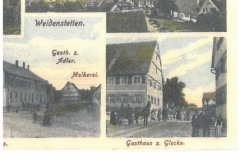 Postkarte (u.a. Gasthaus Glocke, Ulmer Straße 51, 1899 versandt)