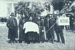 KIndstaufe Darstellung bei Umzug in Stuttgart ca. 1928